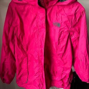 north face pink coat